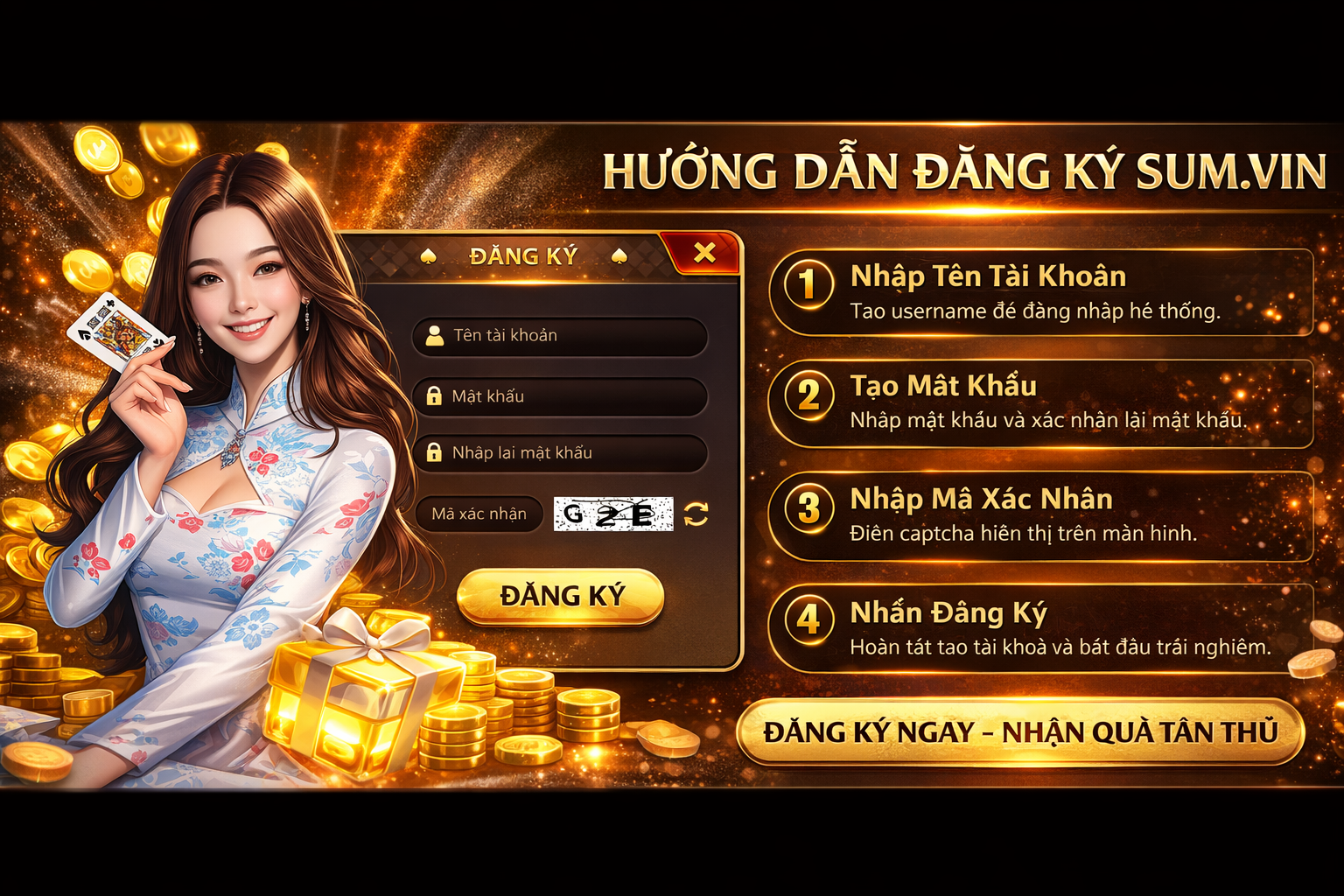 Hướng dẫn đăng ký tài khoản game